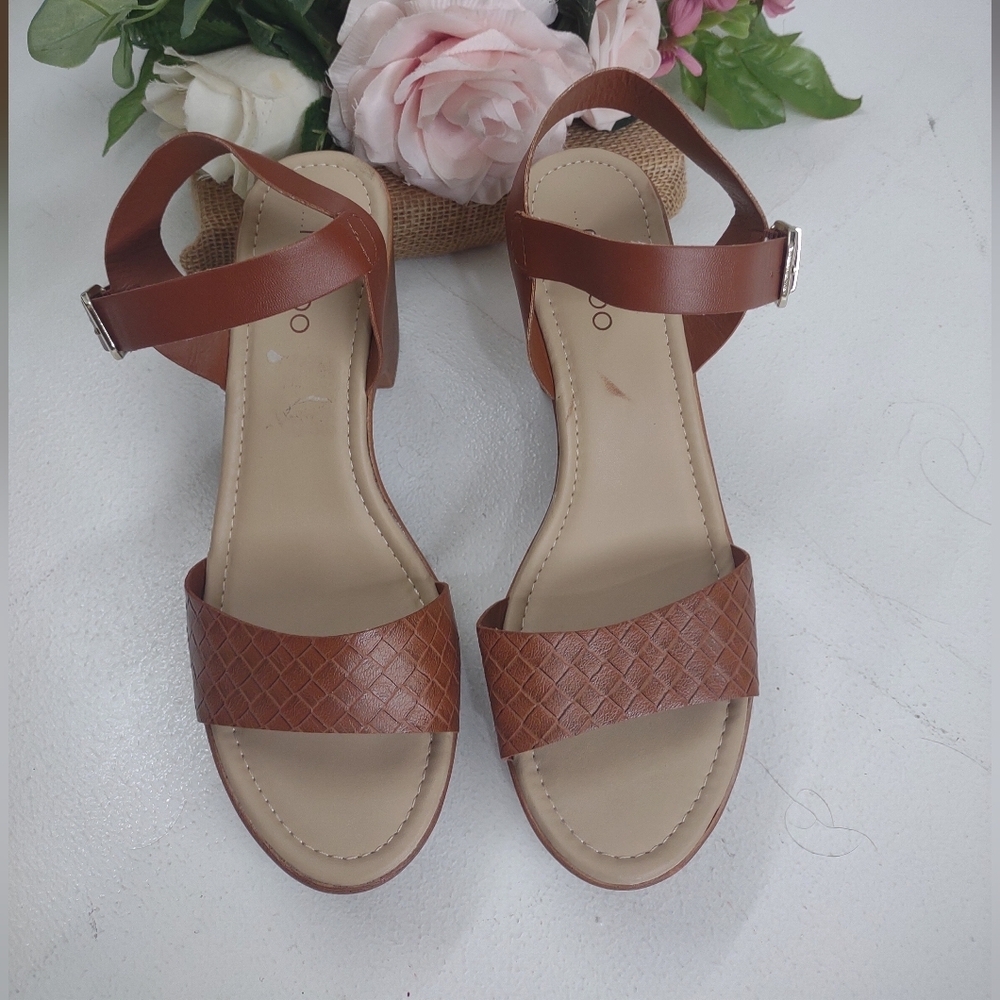 Me Too Brown Strappy Heels